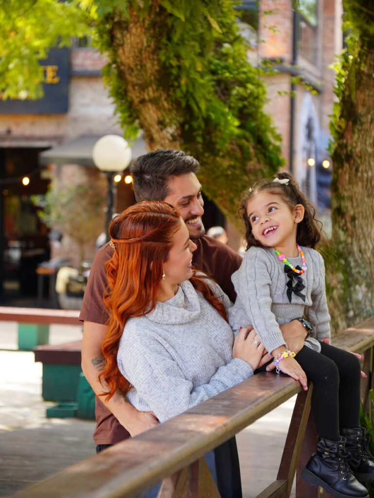 familia no centro de gramado